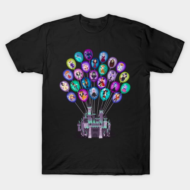 Castle of Nightmares T-Shirt by NikkiWardArt